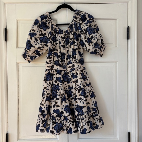 Ulla Johnson Celia Dress Lapis Floral Print Mini Capsule Puff Spring Size‎ 2 - Picture 11 of 17